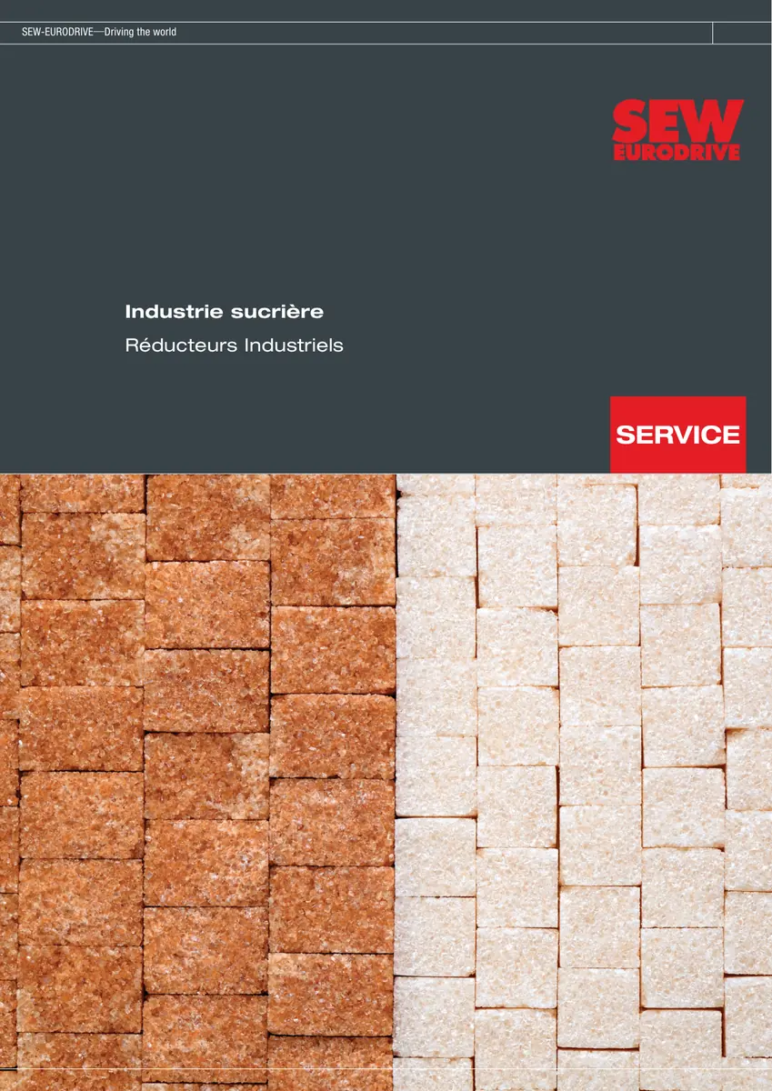 Couverture d'une brochure pour l'industrie sucrière