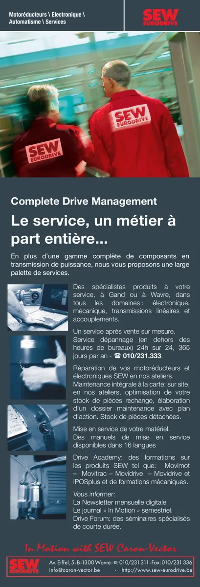 Annonce presse sur le service après-vente